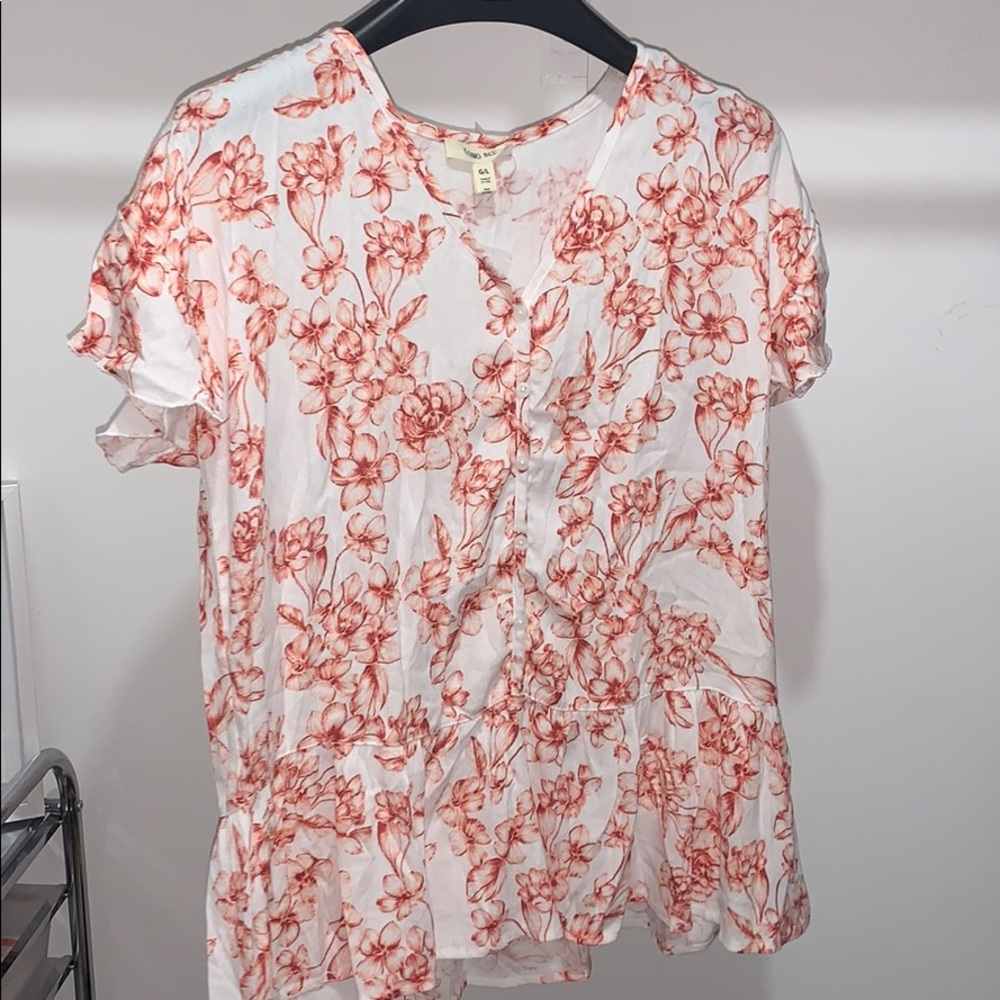 🌟 Como Blu Flower Pattern Shirt